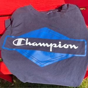 Champion T-shirt blue- men size Medium